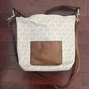 Michael Kors Elana Monogram Shoulder Bag